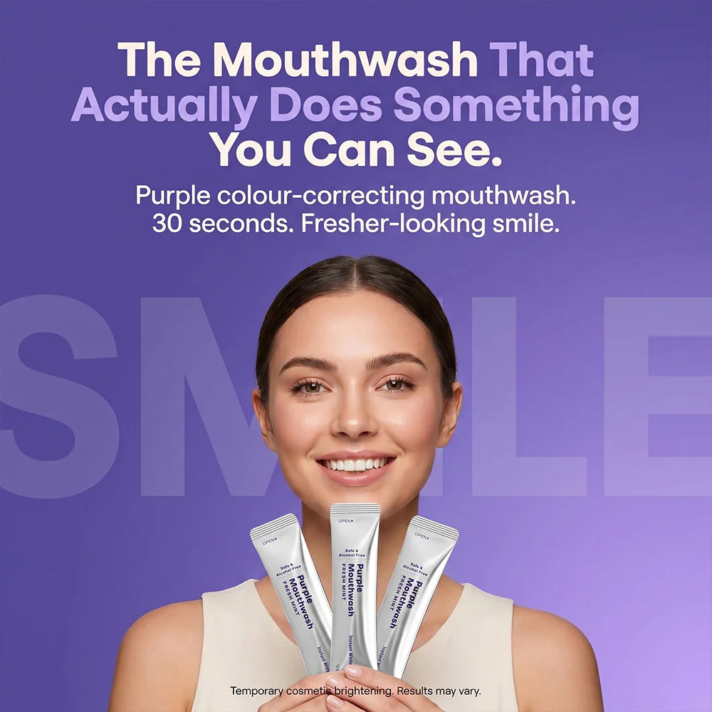 Purple Teeth Whitening Mouthwash
