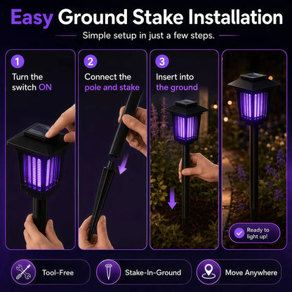 Solar Powered Mosquito Zapper