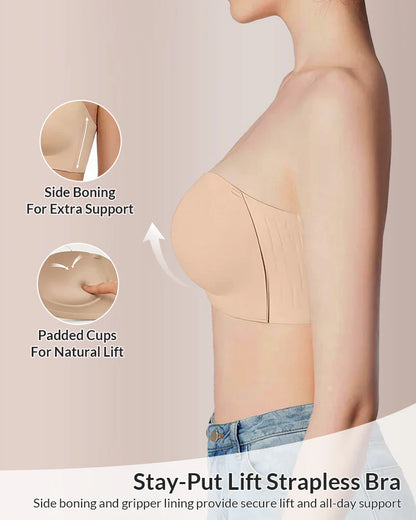 Non-Slip Wireless Padded Support Bra