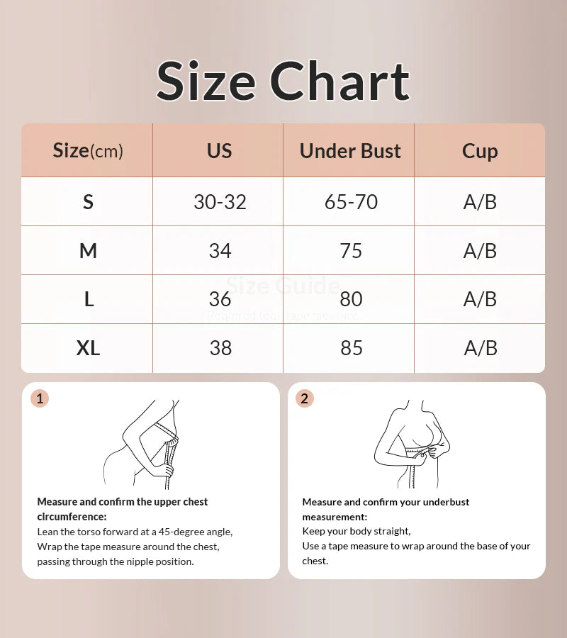 Non-Slip Wireless Padded Support Bra