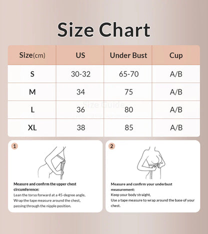 Non-Slip Wireless Padded Support Bra