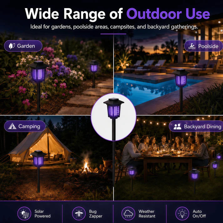 Solar Powered Mosquito Zapper