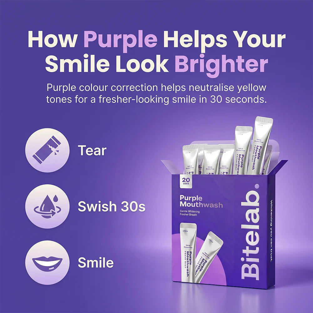 Purple Teeth Whitening Mouthwash